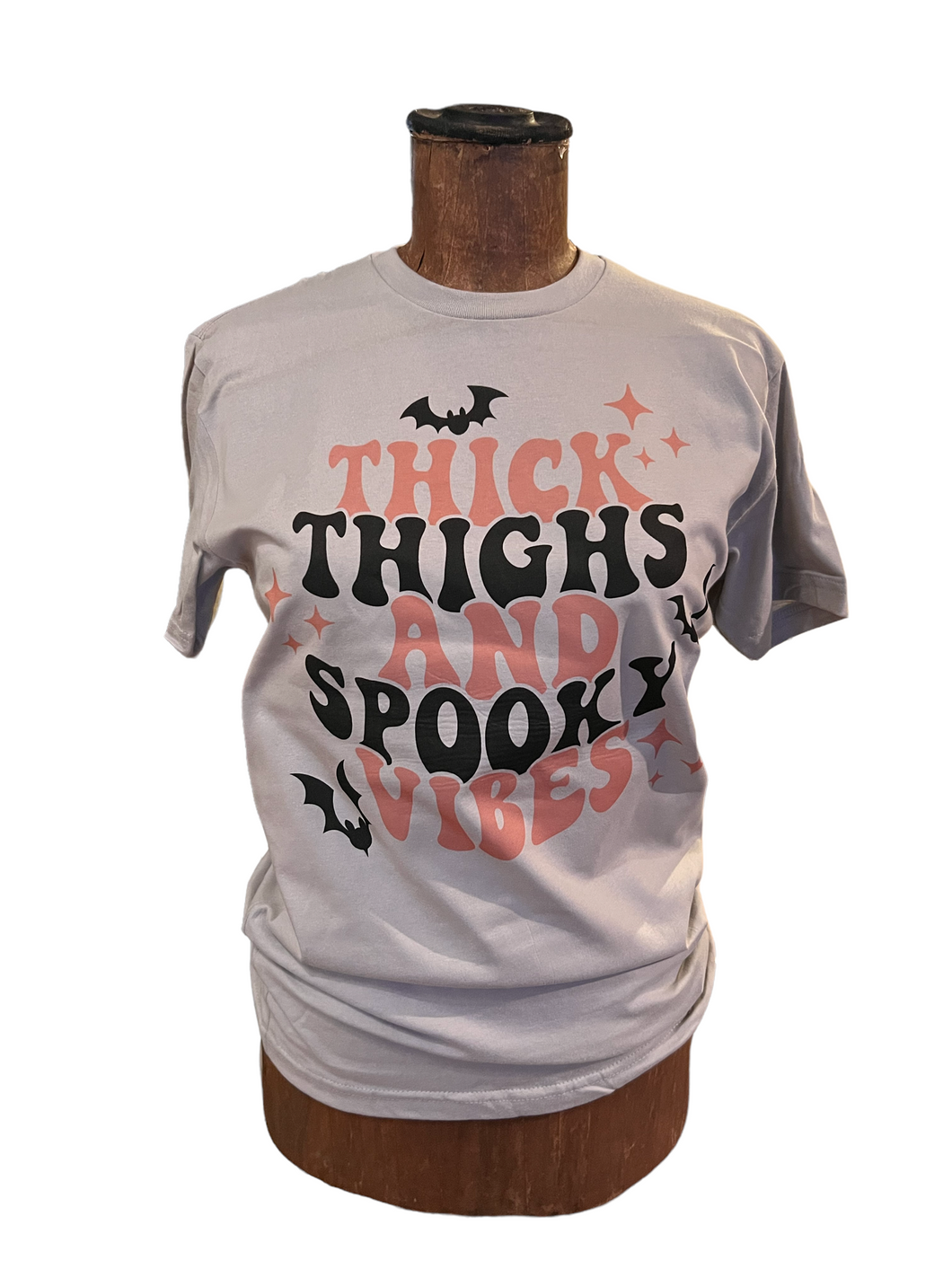 Thick thighs and spooky vibes t shirt